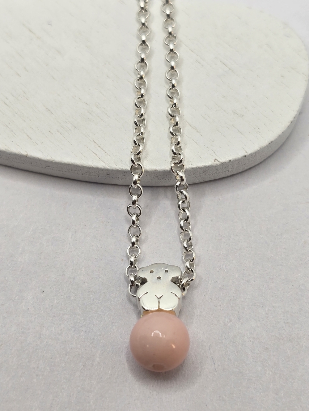 Tous Pink Bear Necklace